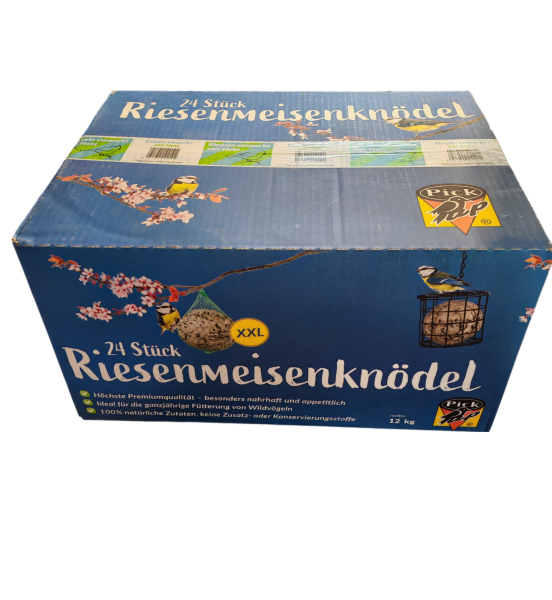 24 Stk Meisenknödel XXL mit grünen Netz und Folie Sonnenblumenkernen und Erdnüssen für Sommer und Winter geeignet sehr gute Qualität frisch Produziert
